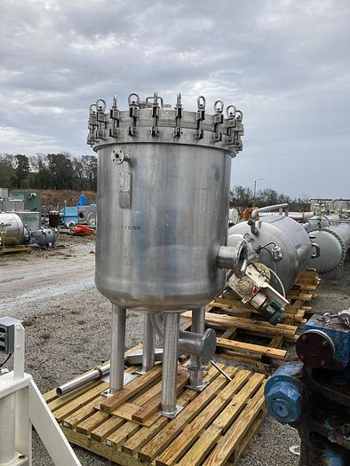Used 1977 Commercial Filters Div Model 25267-148QSS-100 Stainless Steel Filter