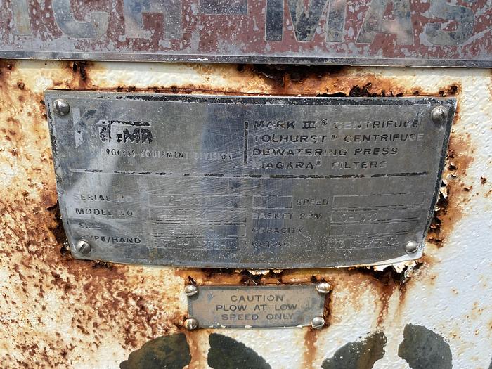 Used Used Tolhurst Perforated Basket