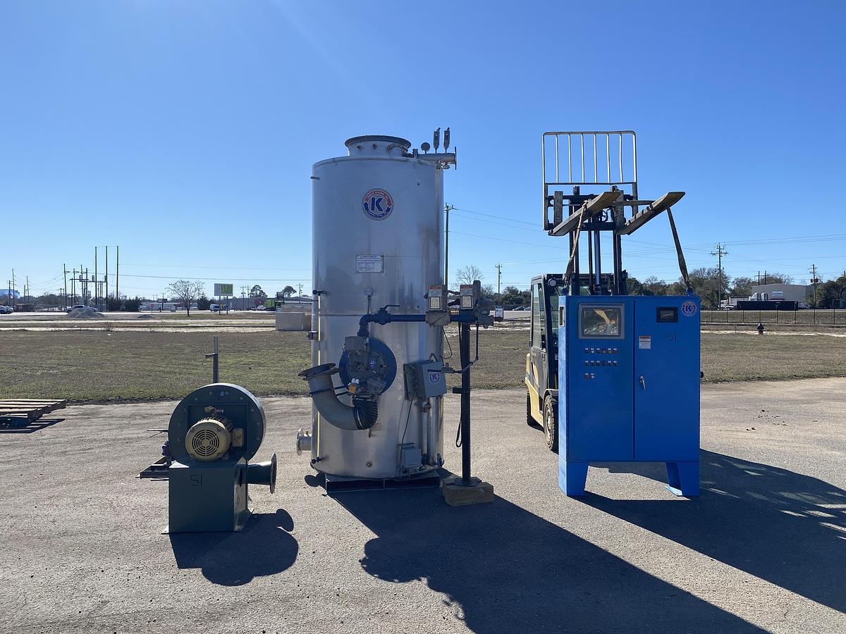 Used KEMCO Gas Fired Thermefficient-100 Patented Oxygen Stripping Direct Contact Water Heater