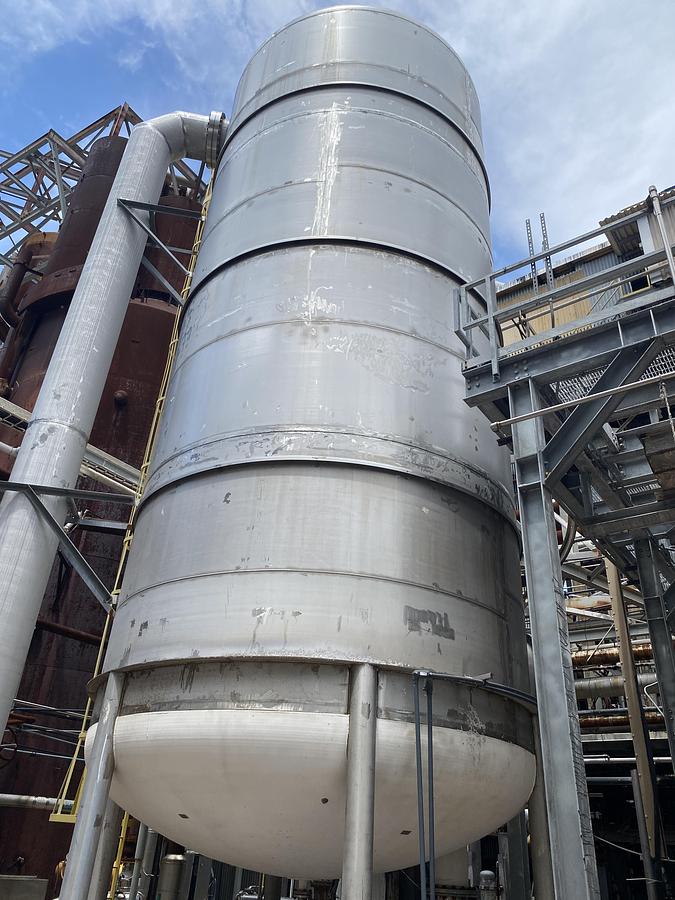 Used Used Erected Steel Products 54,000 gallon 304L vertical stainless steel tank