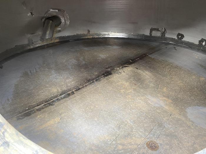 Used Used Wolfe Mechanical approximately 10,000 gallon 304L stainless steel vertical tank