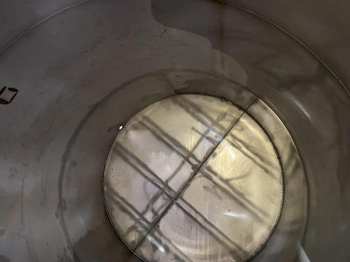 Used Used FESCO approximately 3500 gallon 304 stainless steel vertical storage tank.