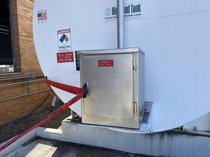 Used Used Highlands Tank approximately 30,000 gallon horizontal self-contained fuel tank