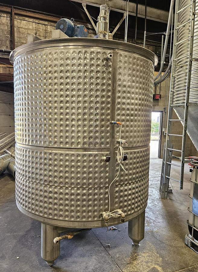 Used Used Criveller 1,500 gallon kosher 304 stainless steel jacketed Mash Tun