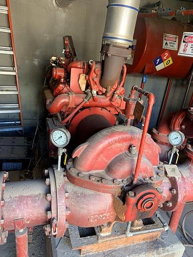 Used Used complete diesel fire pump skidded building