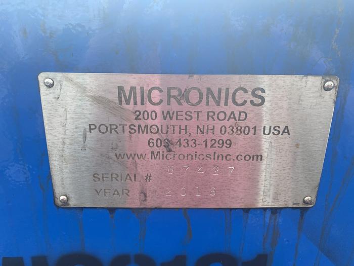 Used Used Micronics 41 cu.ft recessed plate filter press