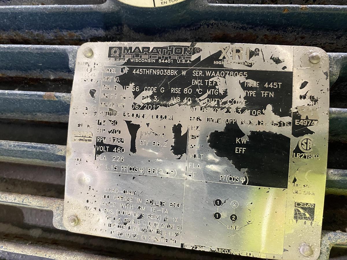 Used Used Flebu 6 m3/s (12,660 CFM) stainless steel blower