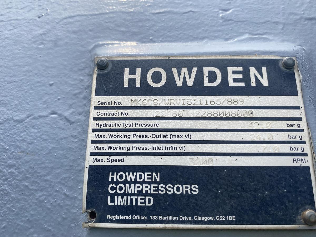 Used Used Howden Model WRVI321165Compressor