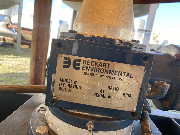 Used Used Beckart Environmental Inc. 2800 gallon vertical fiberglass mix tank