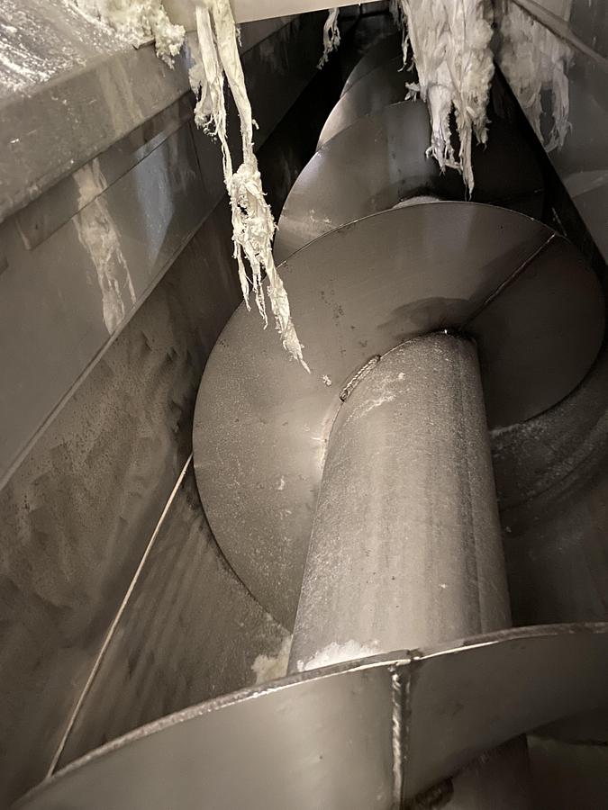 Used Used Thomas & Muller Systems LTD stainless steel screw conveyor