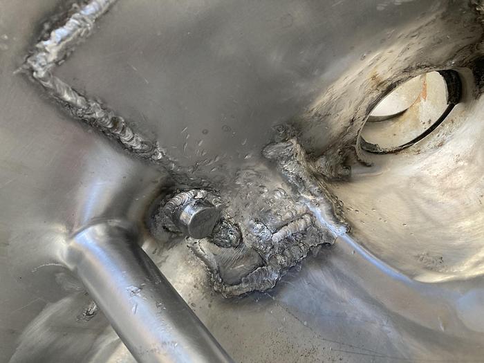 Used Cherry Burrell approximately 1500 gallon 304 stainless steel jacketed processor