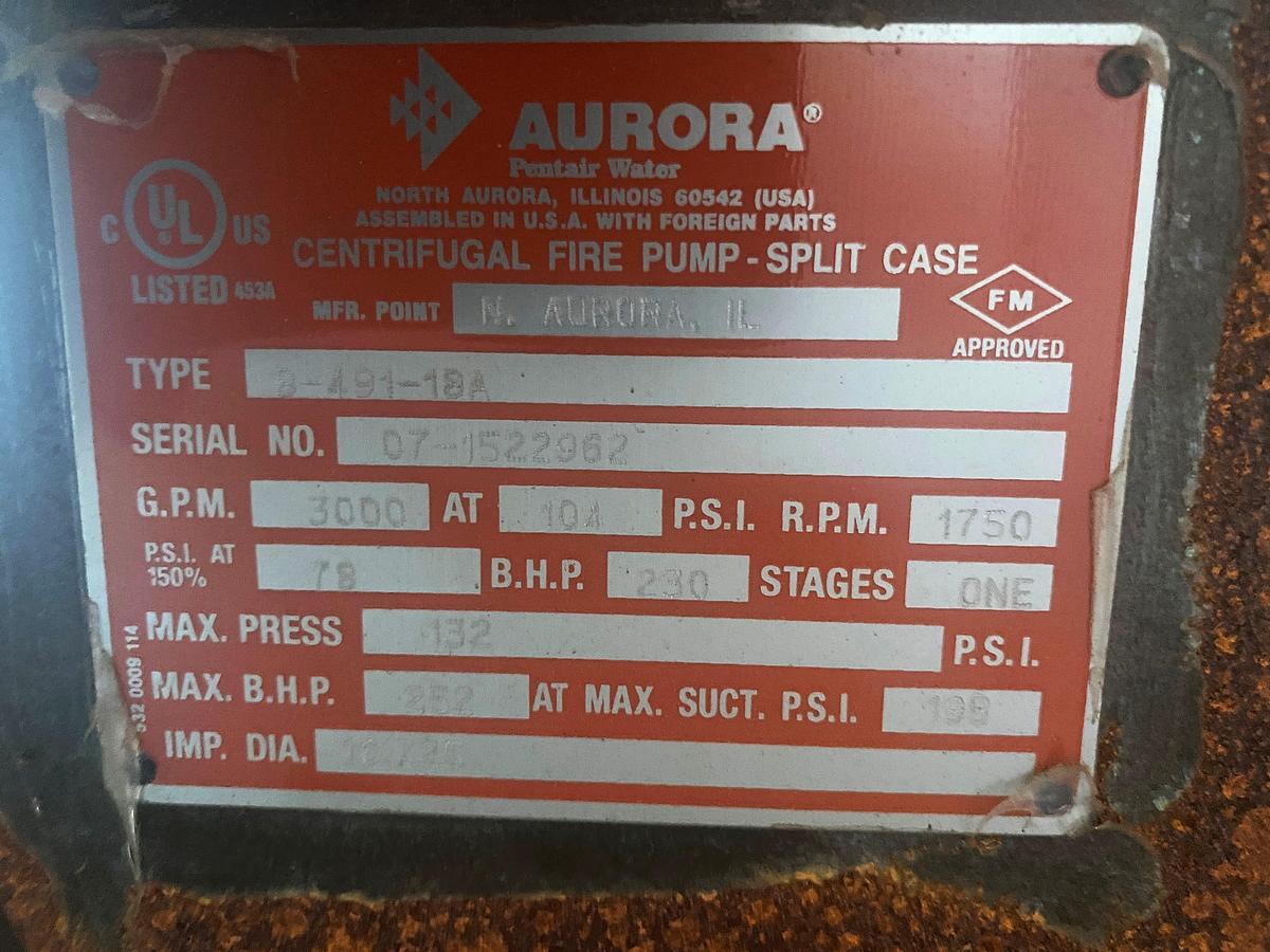 Used Used Complete Diesel Fire Pump skidded Building