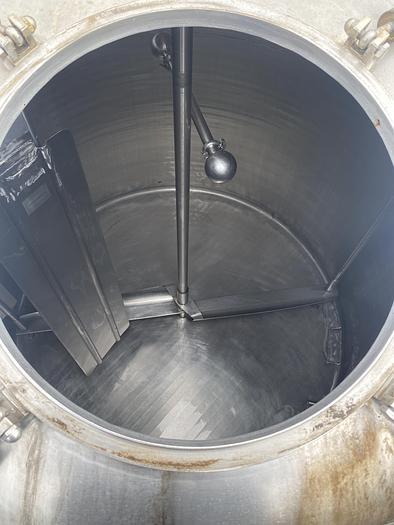 Used Cherry Burrell approximately 1500 gallon 304 stainless steel jacketed processor