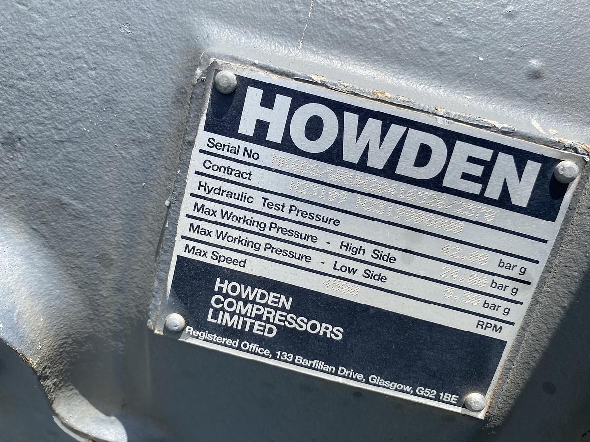 Used Used Howden Model WRVH20416526 Compressor