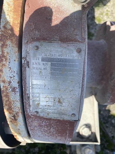 Used Used Durco centrifugal pump.  Model 3 X 2-10/75