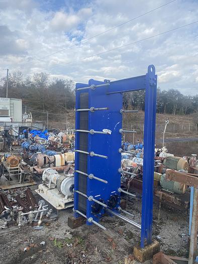 Used Used GEA Process Equipment Division approximately 661.98 sq. ft. 304 stainless steel plate heat exchanger.