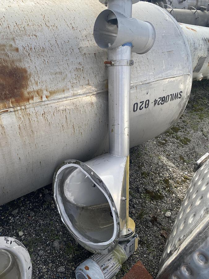 Used Used approximately 40 cu ft.  stainless steel vertical hopper