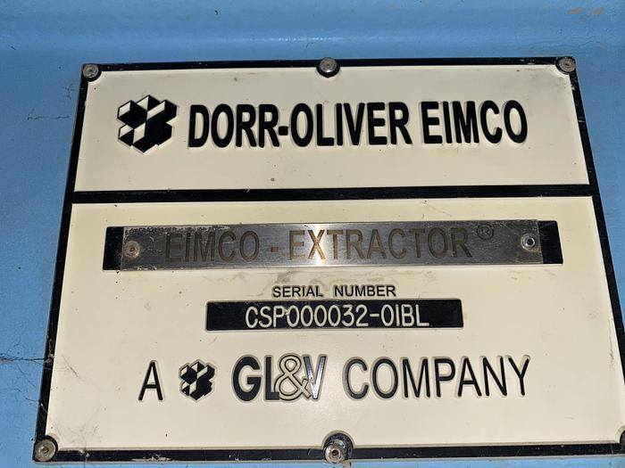 Used Used Dorr-Oliver Model 3M43 EIMCO-Extractor 43 square meter horizontal vacuum belt filter