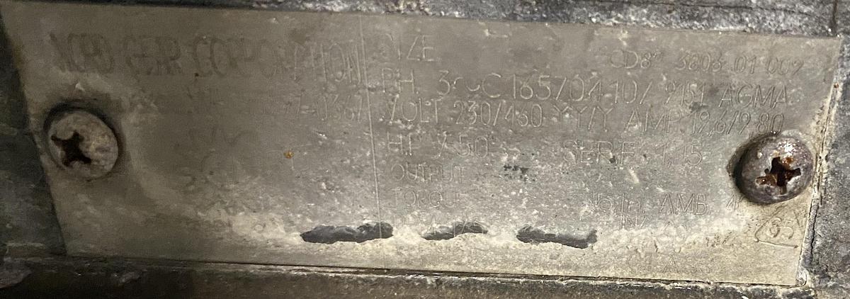 Used Used Waukesha Cherry Burrell sanitary Rotary Pump Model 060