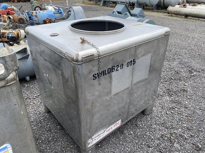 Used Used Hoover Group Inc. 350 gallon 304 stainless steel tote