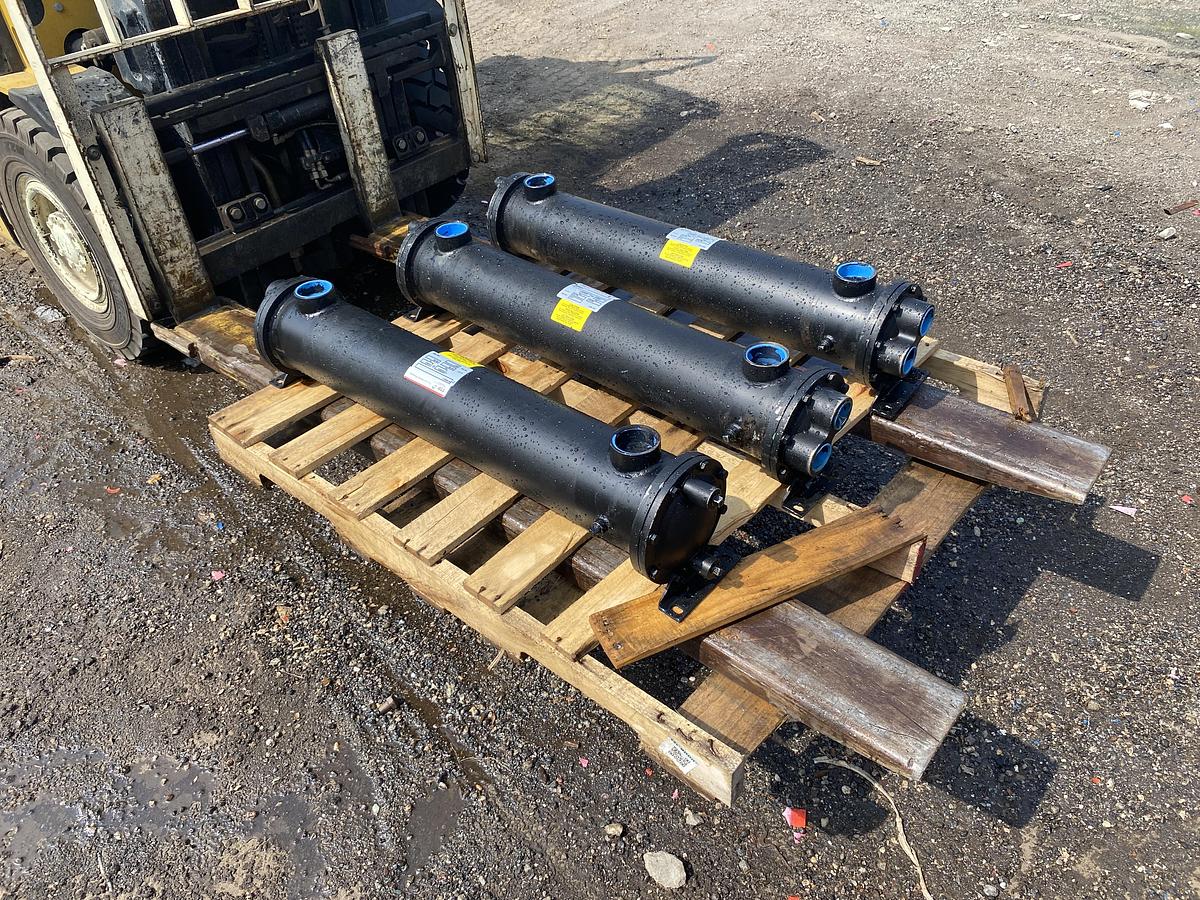 Unused Thermal Transfer Products 316 SS horizontal approximately 81 sq ft. shell and tube heat exchanger