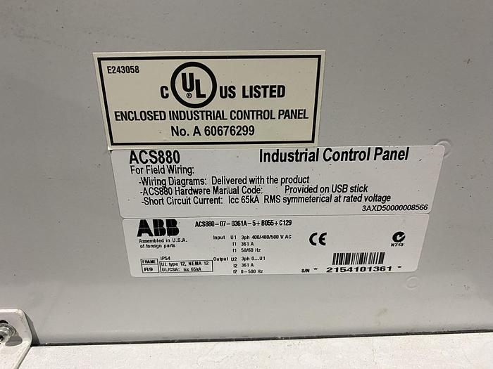 Used Used Processing Technologies International LLC Model G5000 Trident Series Single Screw extruder