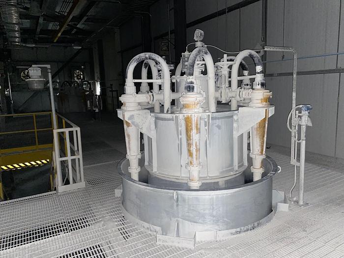 Used Used Weir Warman hydrocyclone arranged in a radical manifold “canister system” design