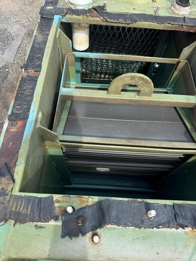 Used Used Highland Tank approximately 300 gallon rectangular carbon steel oil/water separator tank
