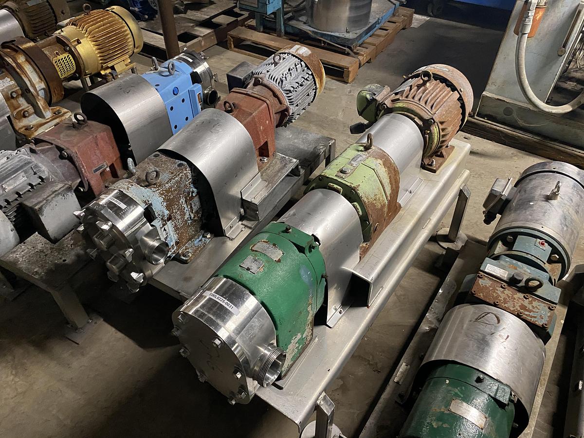 Used Used Tri-Clover sanitary Rotary Pump Model PR125-3-TC1-4-ST-S.