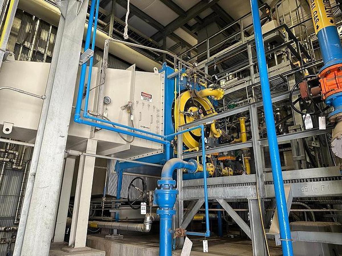 Used Used Rentech Boiler Systems Inc approximately 4500 HP package "D" type steam boiler