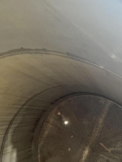 Used Used Wolfe Mechanical approximately 10,000 gallon 304L stainless steel vertical tank