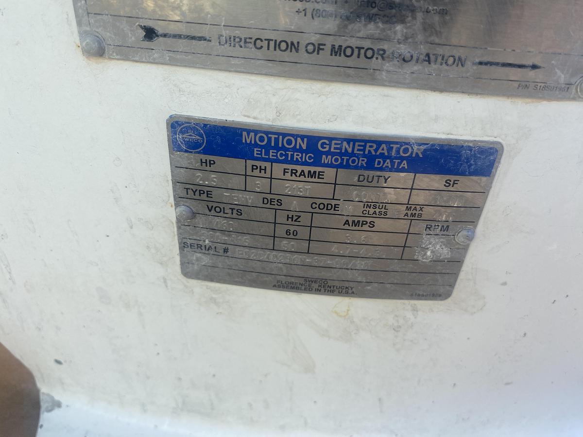 Used Used 48" Stainless Steel Sweco Screener Model MX48S88HSTL