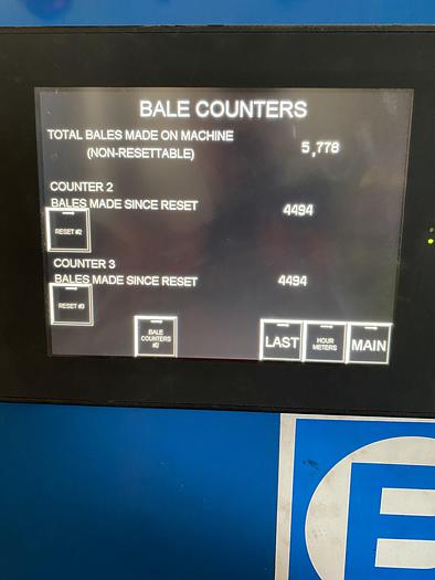 Used Used 5200 Series EO-3310 Balemaster Model 5260G-8 Horizontal Auto Tie Baler System