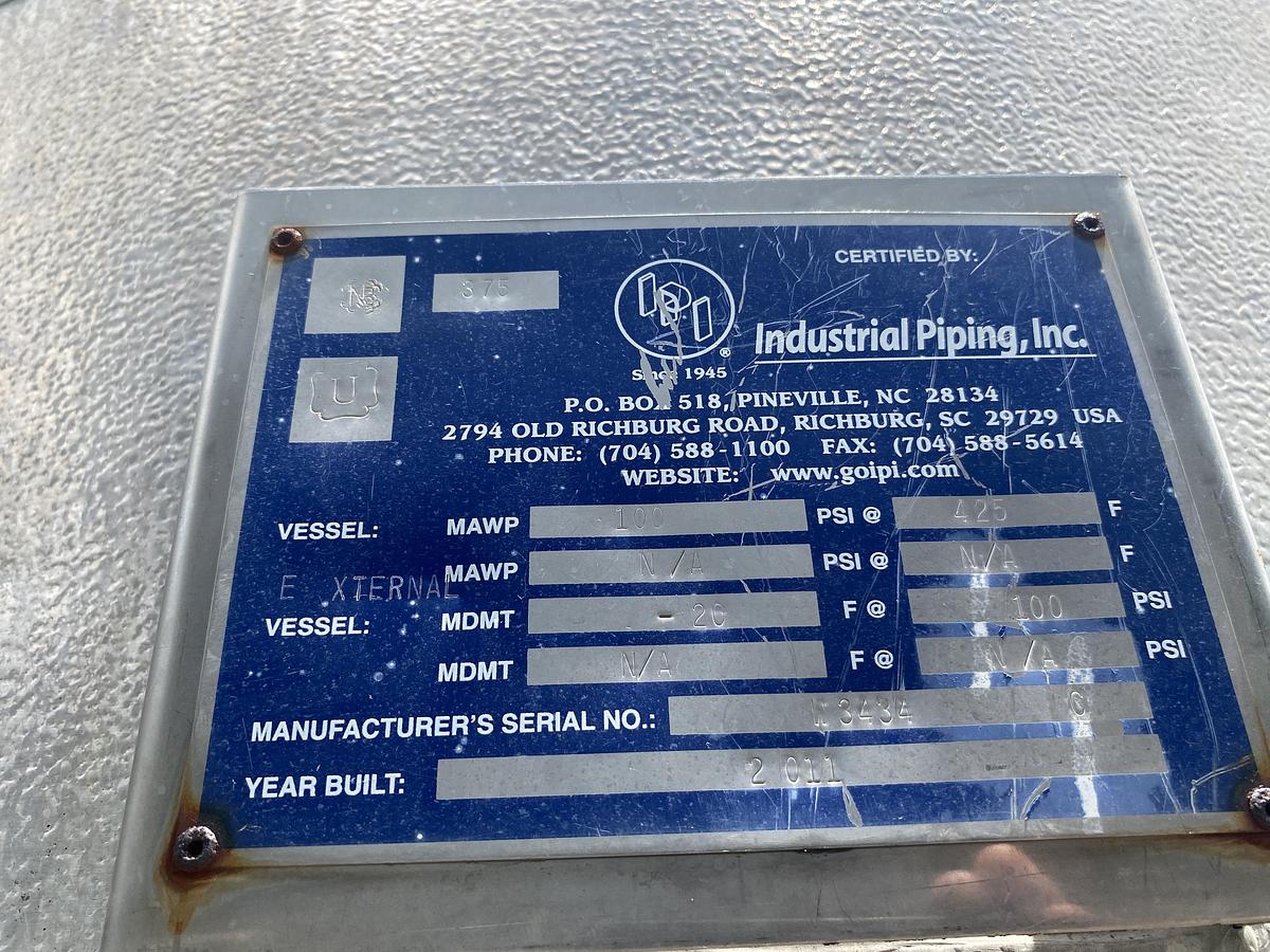 Used Used Industrial Piping Gas Dryer Skid