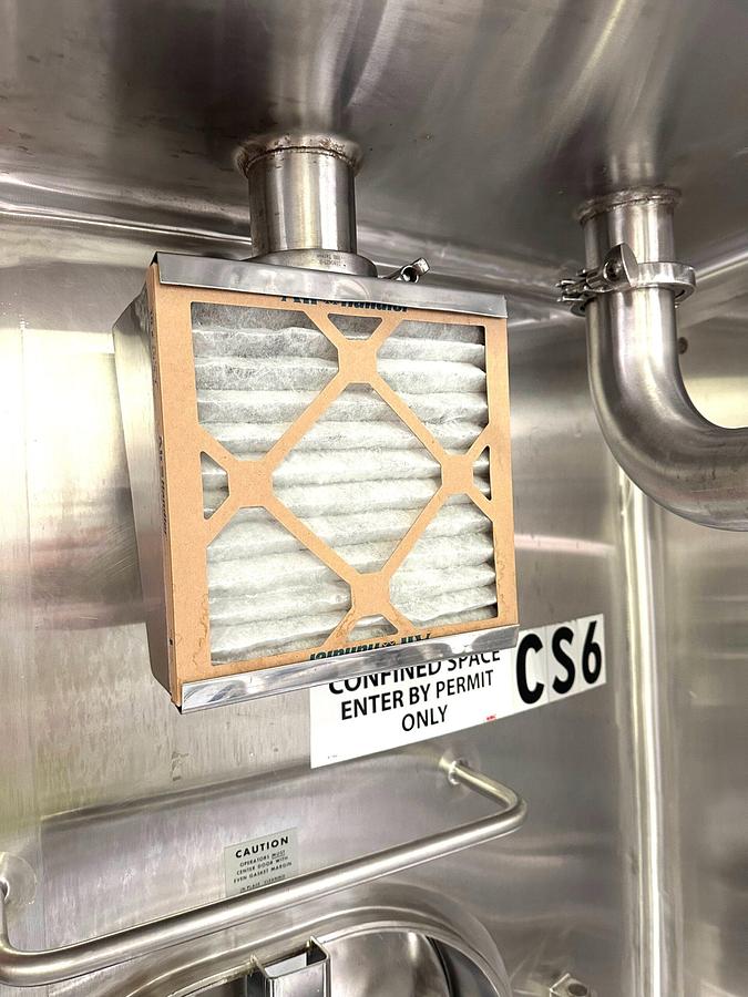 Used Used Cherry Burrell 15,000 gallon Stainless Steel Silo.