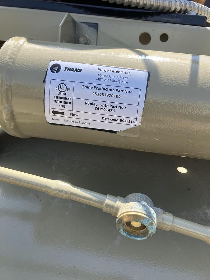 Unused Trane CVHF1300 1200 Ton Capacity Centrifugal liquid chiller