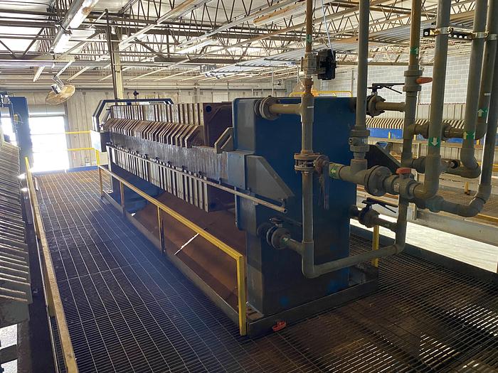 Used Used Micronics Model TR120DA08-FS-AO 130 cu ft. poly plate and frame press