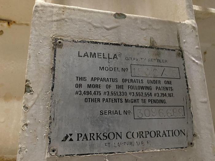 Used Used Parkson Lamella Gravity Settler