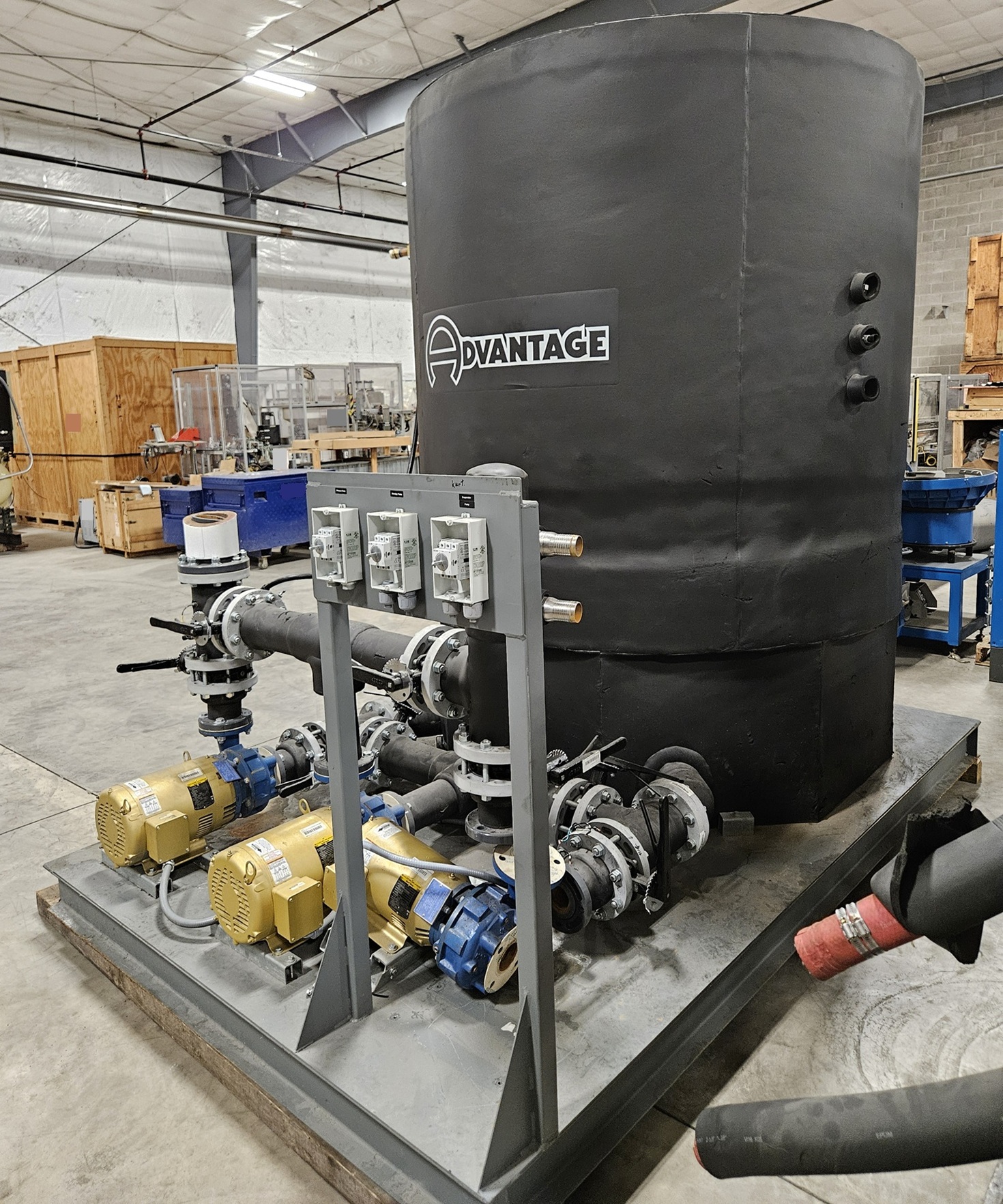 Used Used 93-Ton Air Cooled Advantage Titan Central Chiller with Remote Outdoor Condensers (2023) Model: TIP-100A-MZC-3P
