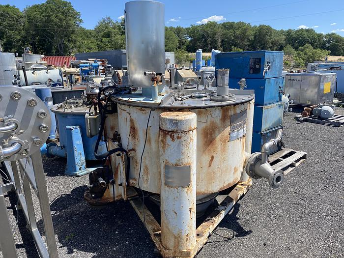 Used Used Ketema Tolhurst Batch-O-Matic T-316L S/S perforated basket centrifuge with hastelloy clad housing