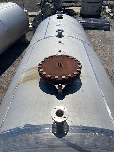 Used Crown Iron Works Co. 11,100 gallon 304L stainless steel horizontal pressure  tank