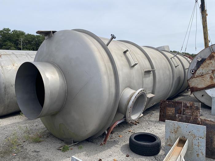 Used Offenhauser Co. 14,455 gallon vertical 304 stainless steel scrubber