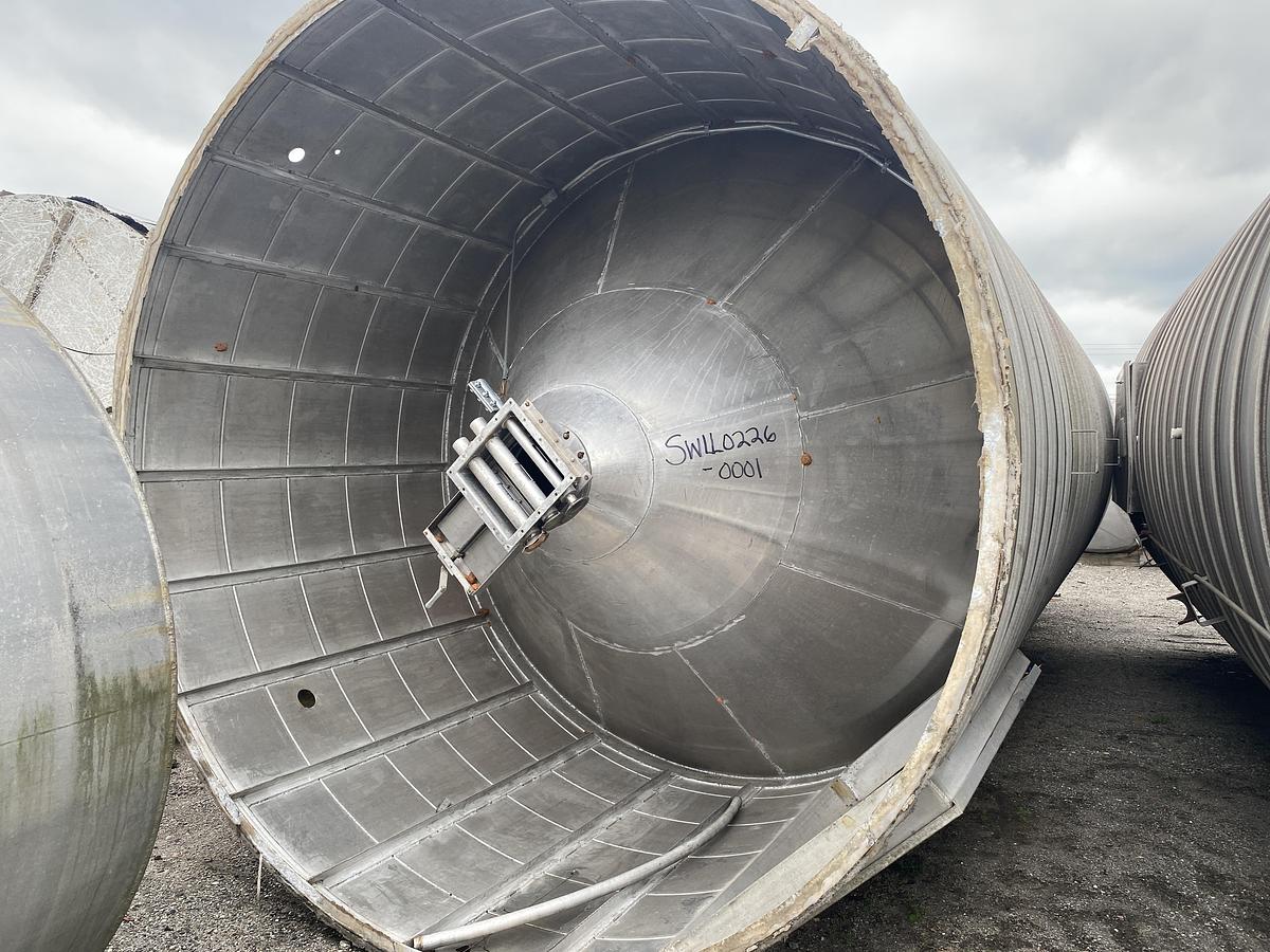 Used Used Conair Inc. 1873 cu ft Spiral Aluminum vertical bulk material silo