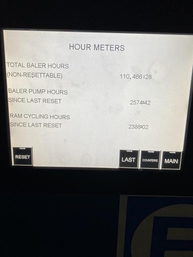 Used Used 5200 Series EO-3310 Balemaster Model 5260G-8 Horizontal Auto Tie Baler System
