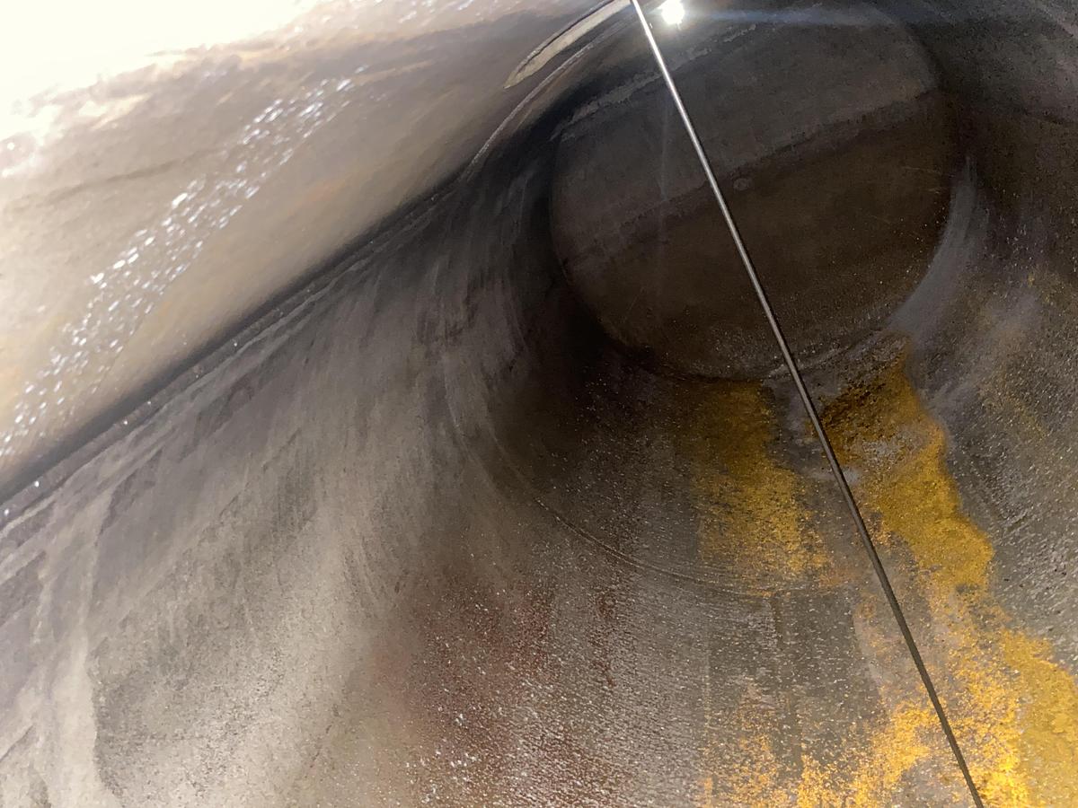Used Used approximately 12,000 gallon horizontal 1100+ Aluminum storage tank
