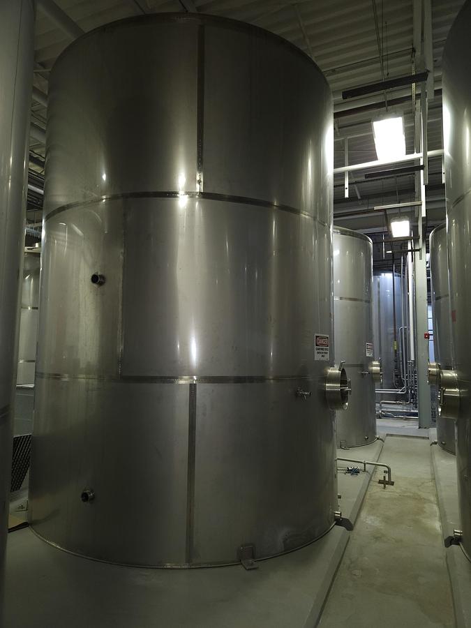 Used Used JBF Stainless 10,380 gallon 304 stainless steel sanitary vertical storage tanks