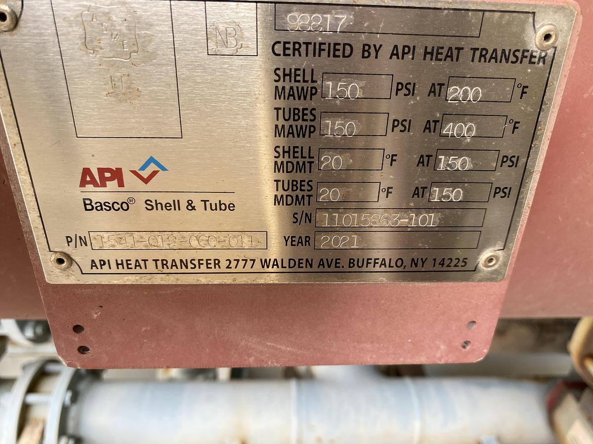 Used Used Sahara-PAK Heat of Compression Regenerative air dryer skid.