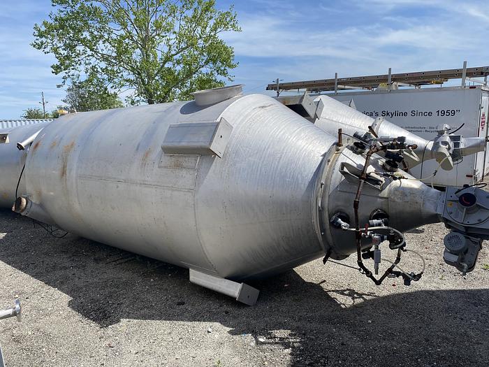 Used Used approximately 390 cu.ft. Stainless Steel Dust Collector