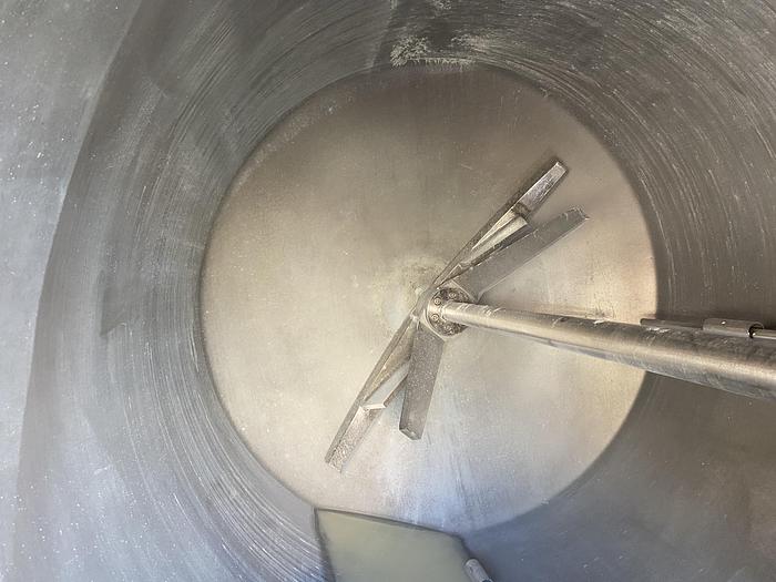 Used Used Circleville Metal Works Inc. approximately 750 gallon 304 stainless steel vertical mix tank
