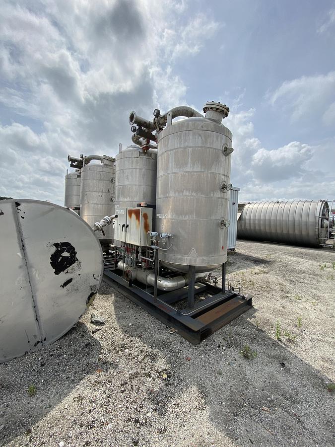 Used Used Industrial Piping Gas Dryer Skid